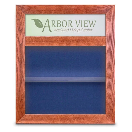 United Visual Products Outdoor Enclosed Combo Board, 42"x32", Bronze Frame/Grey & Medium Grey UVCB4232ODBZ-GREY-MEDGRY
